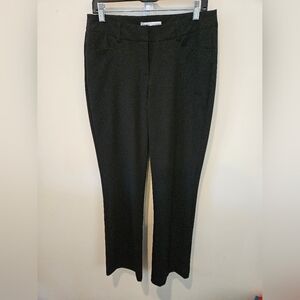 LARRY LEVINE WOMEN'S BLACK MID-RISE DRESS PANTS SIZE 8
